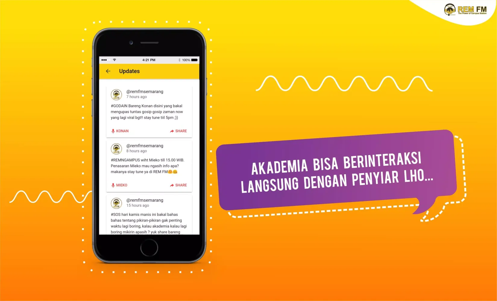 Radio REM UNNES Screenshots