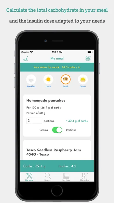 Скриншоты GlyceMeal - Carbs calculator