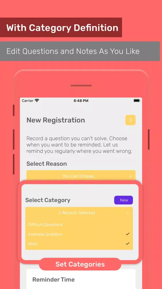Question Reminder - Homework Screenshots