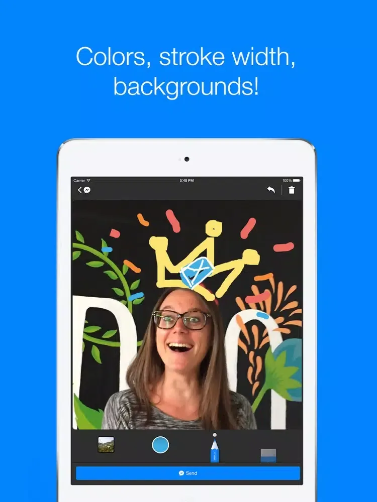 Tangkapan skrin Drawl for Messenger iPad 