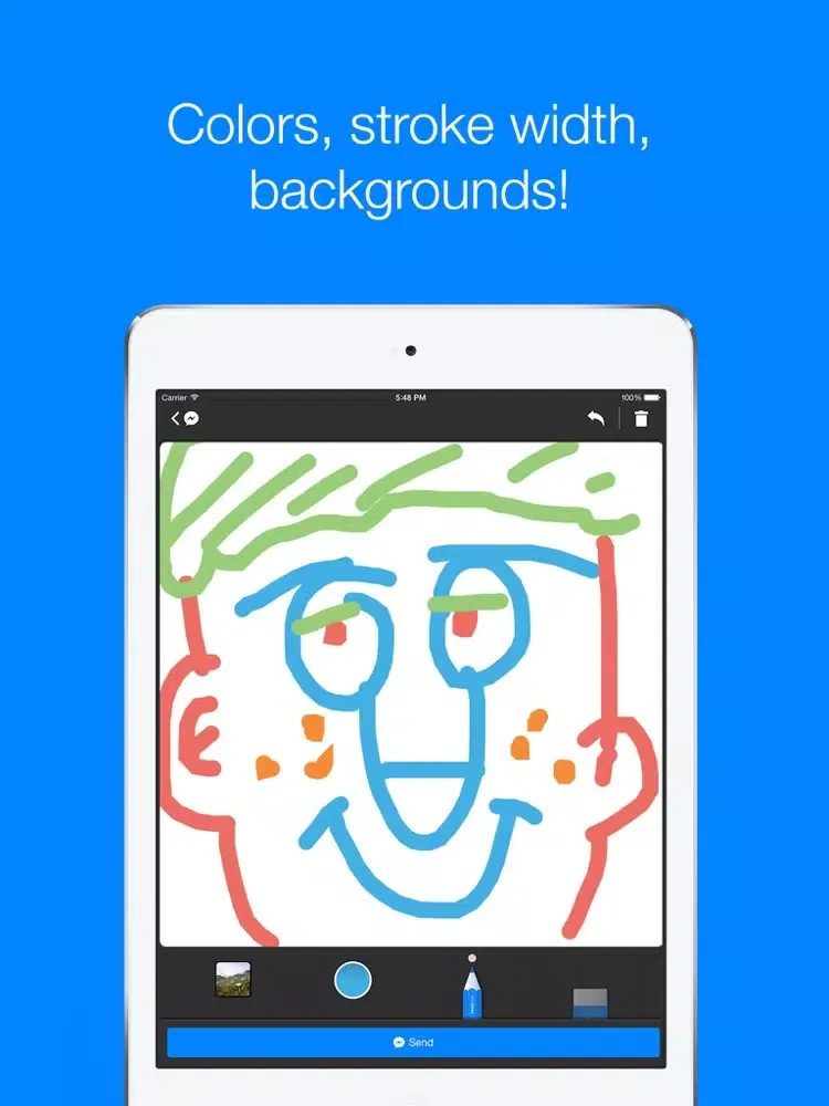 Tangkapan skrin Drawl for Messenger iPad 