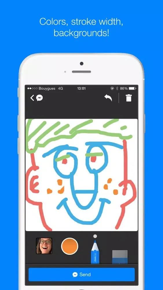 Tangkapan skrin Drawl for Messenger