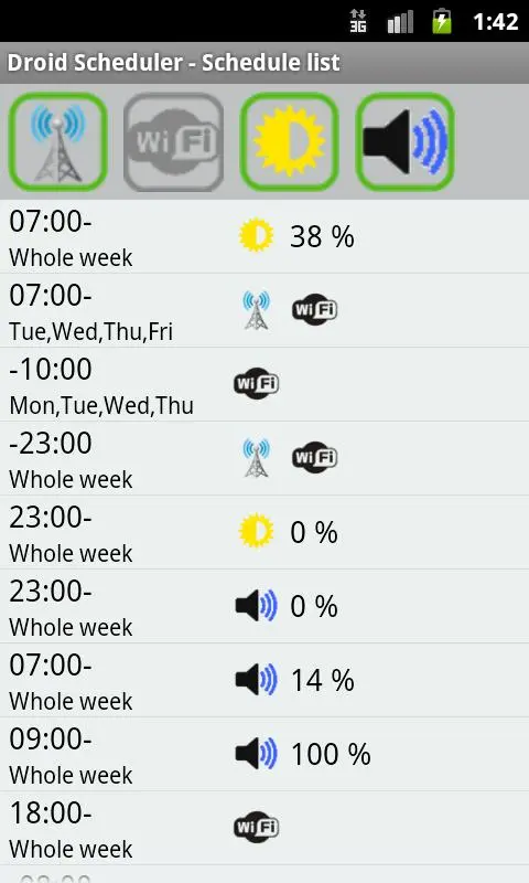 Droid Scheduler应用截图