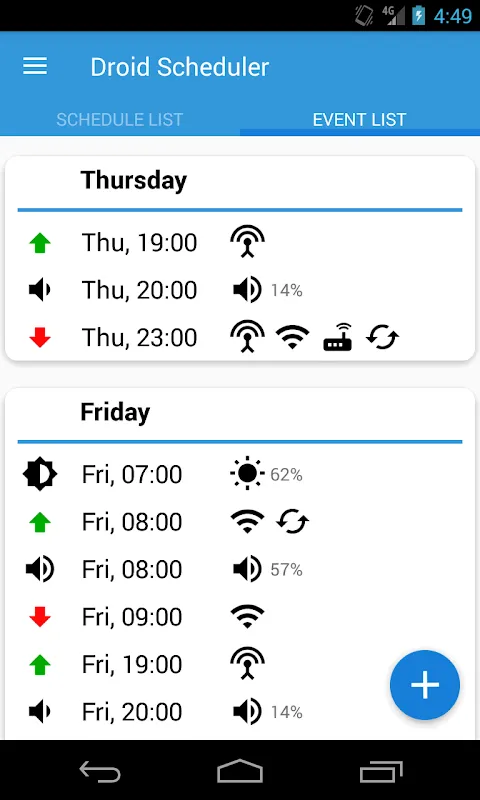 Droid Scheduler应用截图