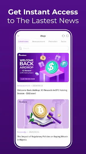 Screenshot di Remitano - Buy & Sell Bitcoin