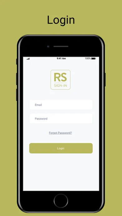 RS Sign-In Screenshots