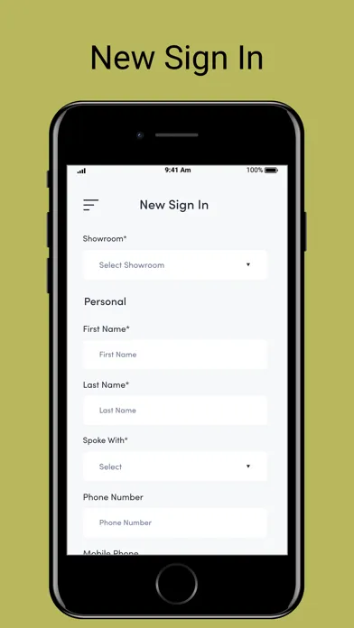 RS Sign-In Screenshots