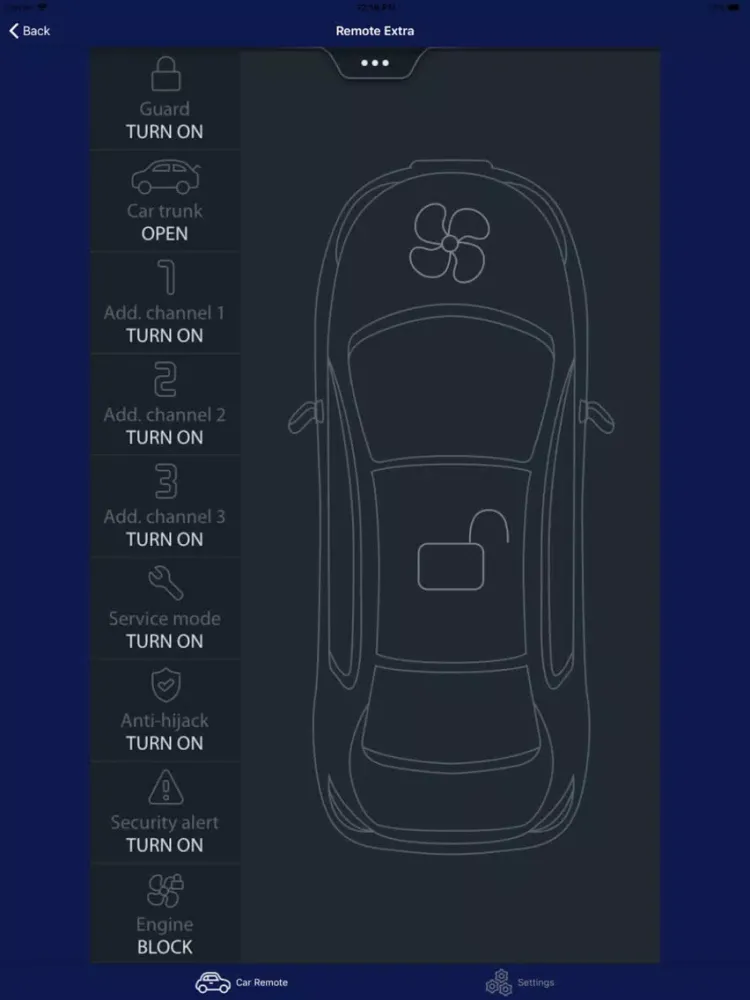 Car Remote Start for Acura iPad 應用截圖
