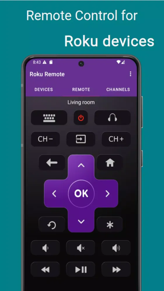 TV Remote Control for Roku TV स्क्रीनशॉट