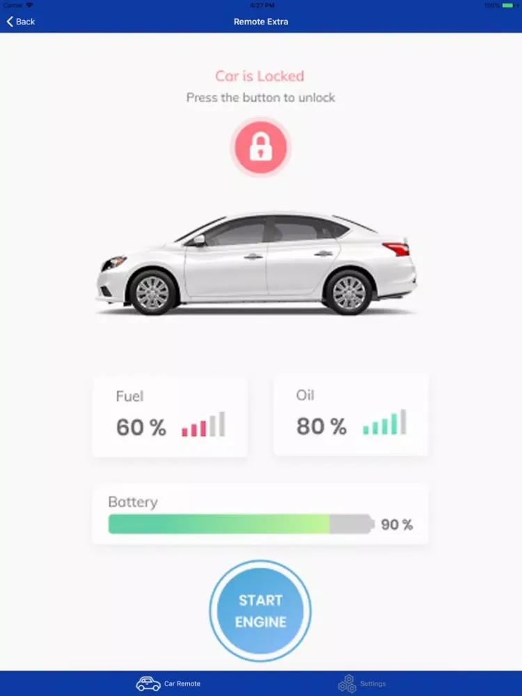 Car Remote ELM OBD for GM iPad  スクリーンショット