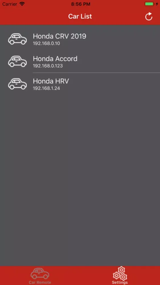 Zrzuty ekranu Car Scanner Remote for Honda
