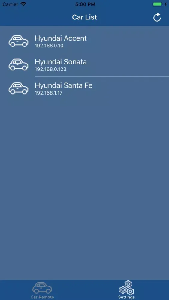 Captures d'écran de Car Torque Remote for Hyundai