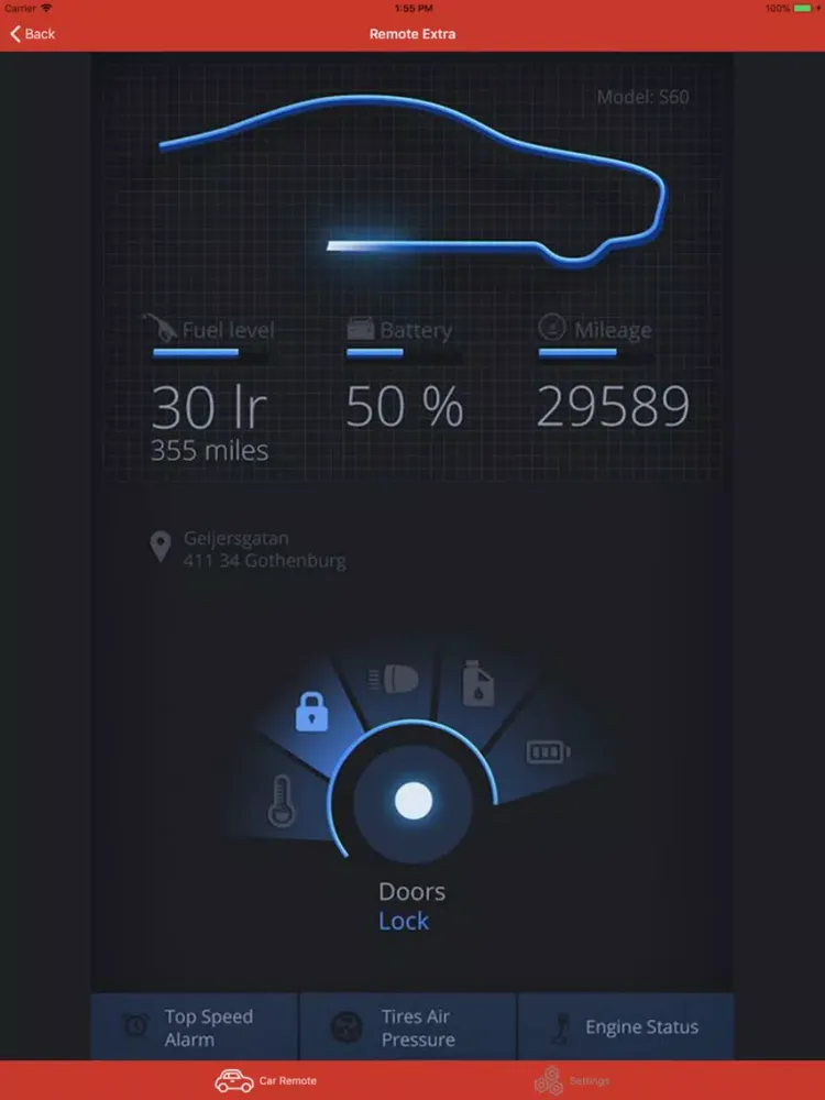 Zrzuty ekranu Car OBD Remote for Isuzu iPad 