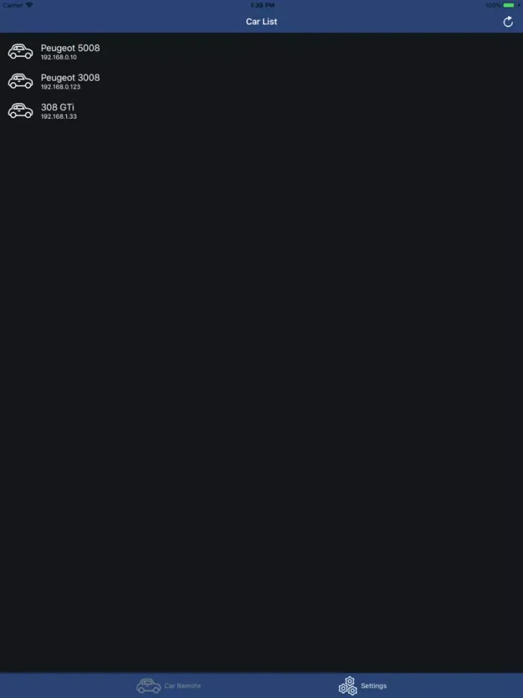 Car Remote ELM OBD for Peugeot iPad  Screenshots