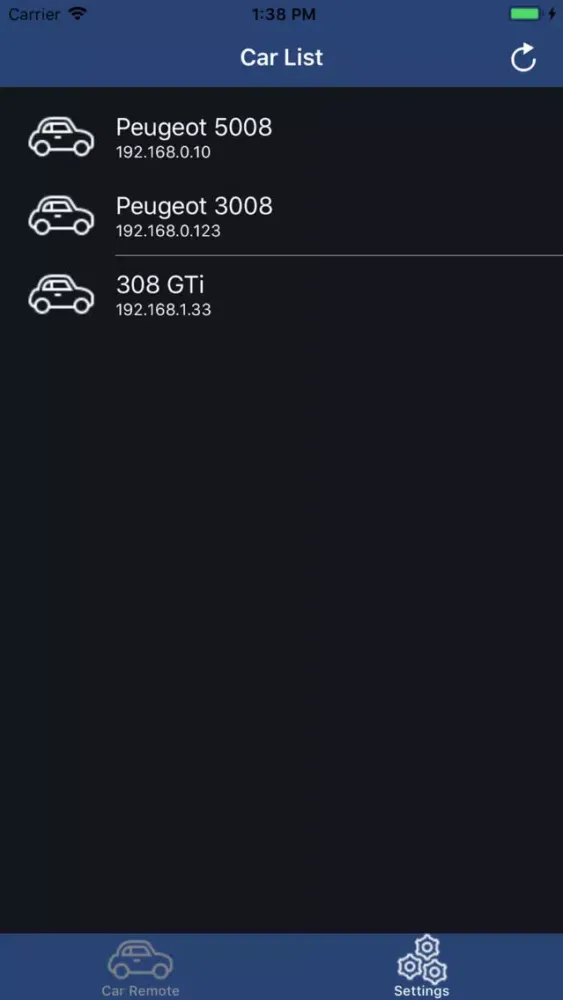 Car Remote ELM OBD for Peugeot Screenshots