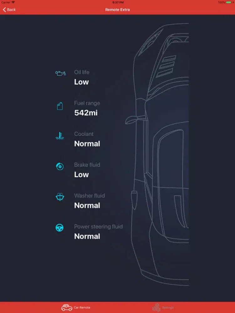Car Remote OBD for Tesla iPad  Screenshots