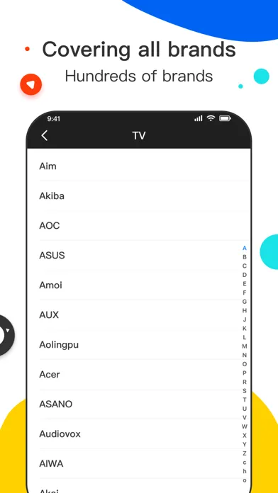 Zrzuty ekranu Universal remote control-TV AC