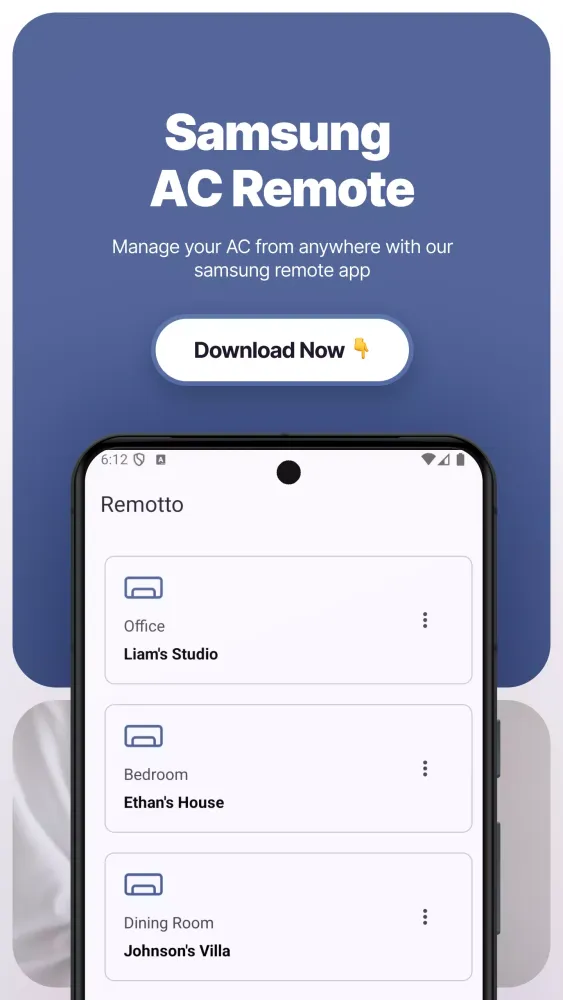Zrzuty ekranu Remote for Samsung AC