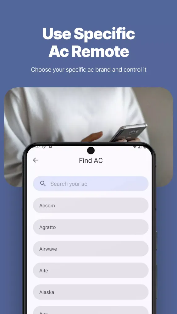 Zrzuty ekranu Remote for Samsung AC
