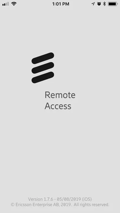 Captures d'écran de Ericsson Remote Access