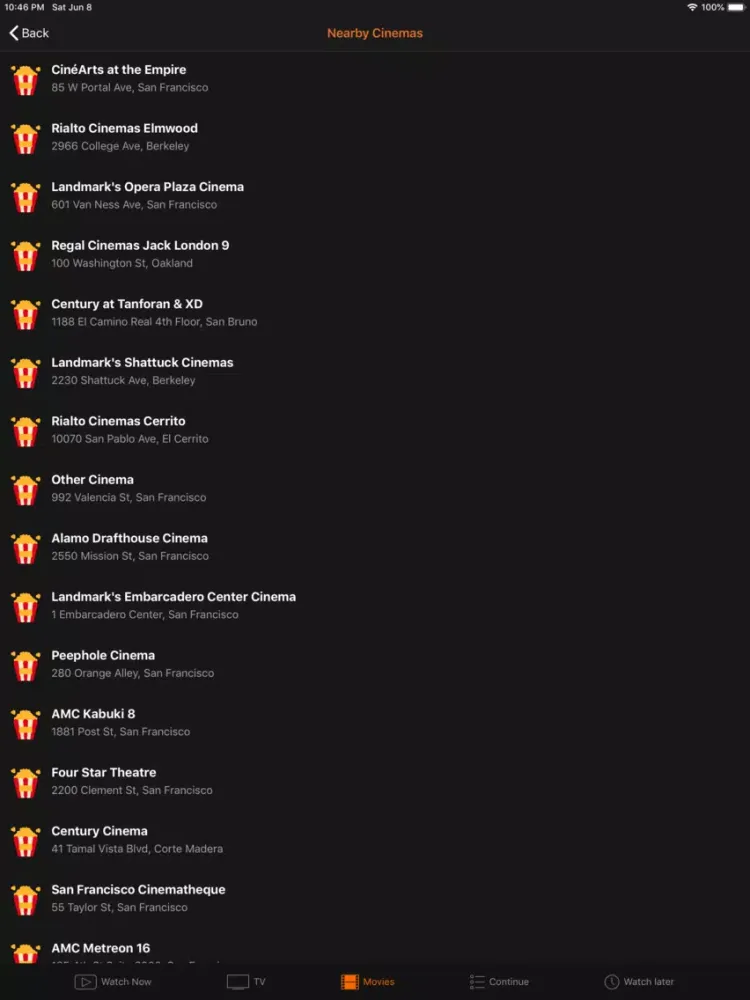 Capturas de pantalla de Showbox & MovieBox trailer hub iPad 