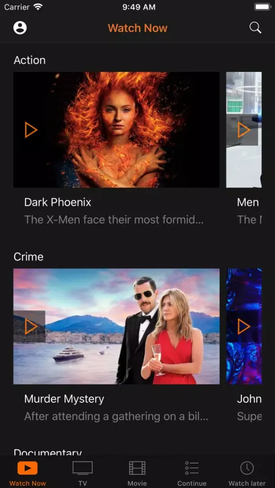 Capturas de pantalla de Showbox & MovieBox trailer hub