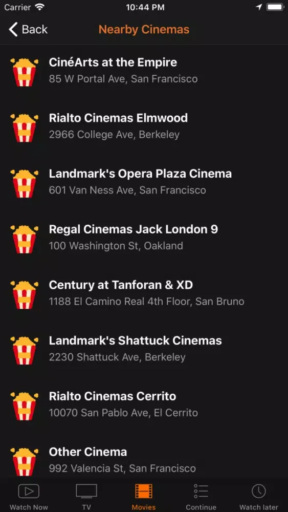 Capturas de pantalla de Showbox & MovieBox trailer hub
