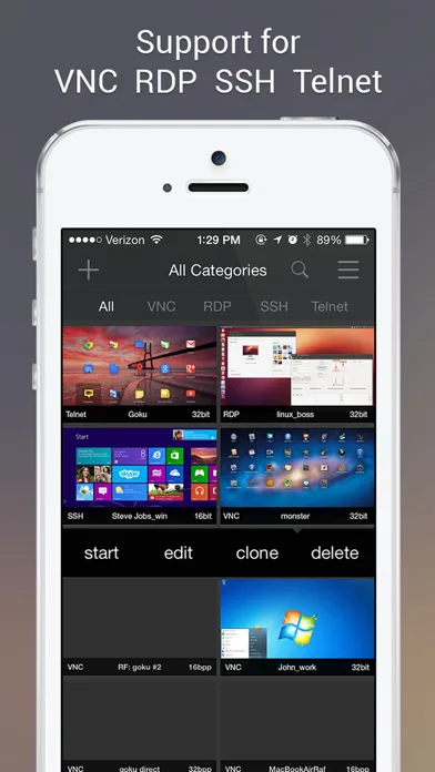 Remoter Pro (VNC, SSH & RDP)應用截圖