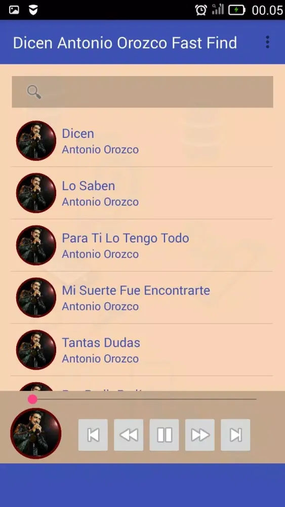 Screenshot di Antonio Orozco Fast Find