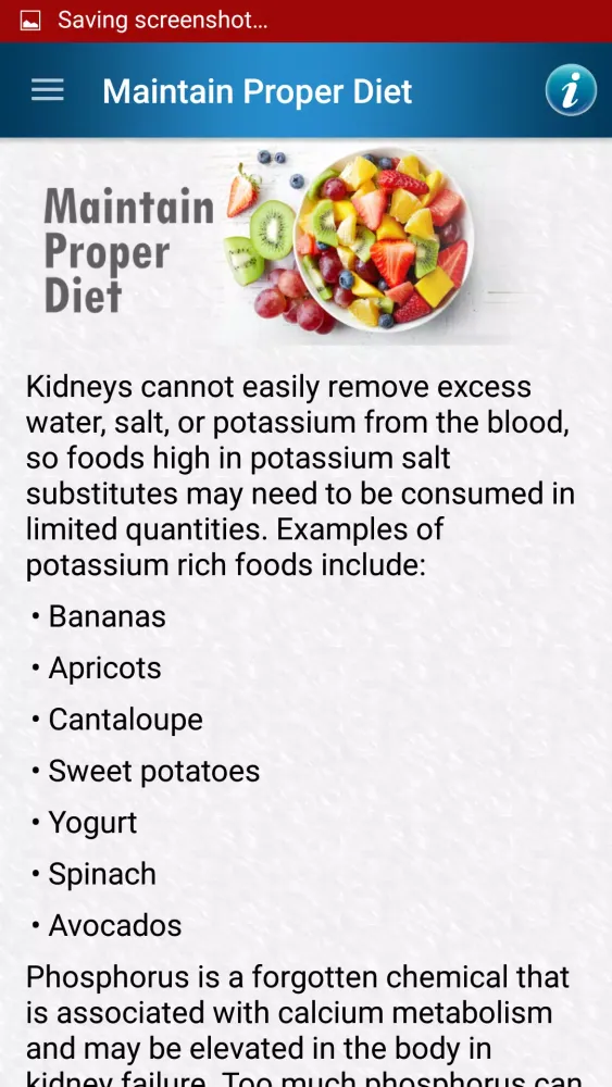 Kidney Renal Disease Diet Help Ekran Görüntüleri