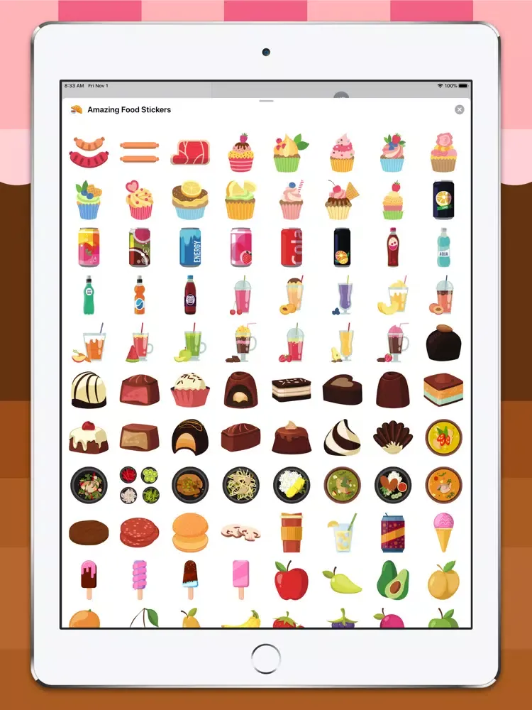 Amazing Food Stickers iPad 应用截图
