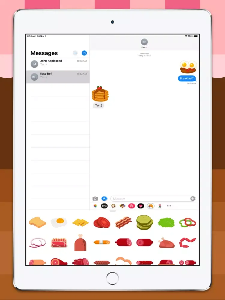 Amazing Food Stickers iPad 应用截图