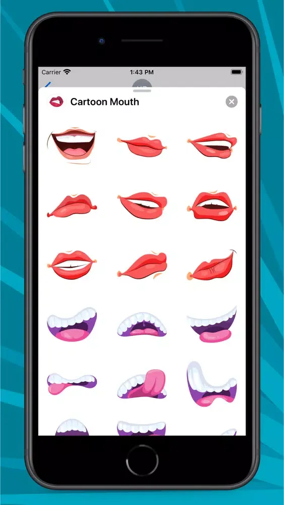 Cartoon Mouth Stickers应用截图