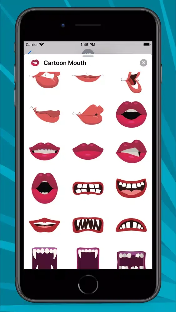 Cartoon Mouth Stickers应用截图