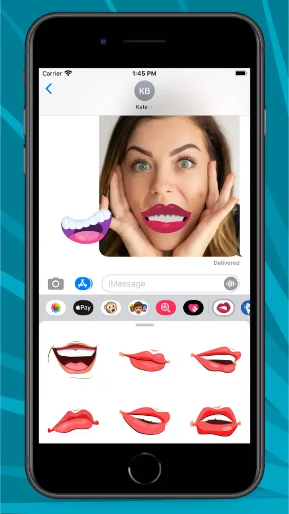 Cartoon Mouth Stickers应用截图