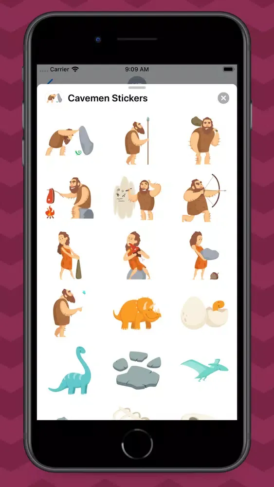 Ảnh chụp màn hình của Cavemen Stickers