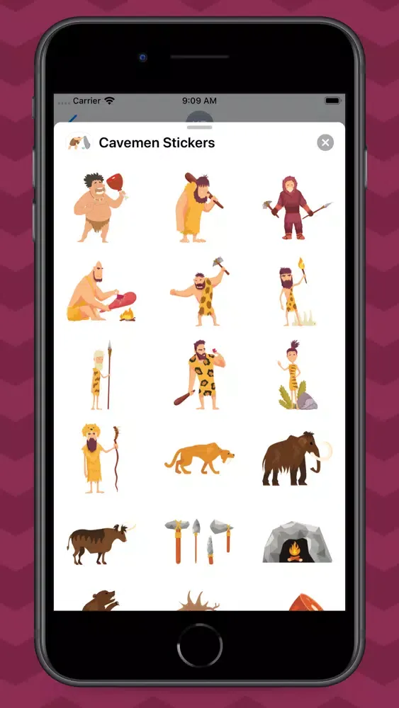 Ảnh chụp màn hình của Cavemen Stickers