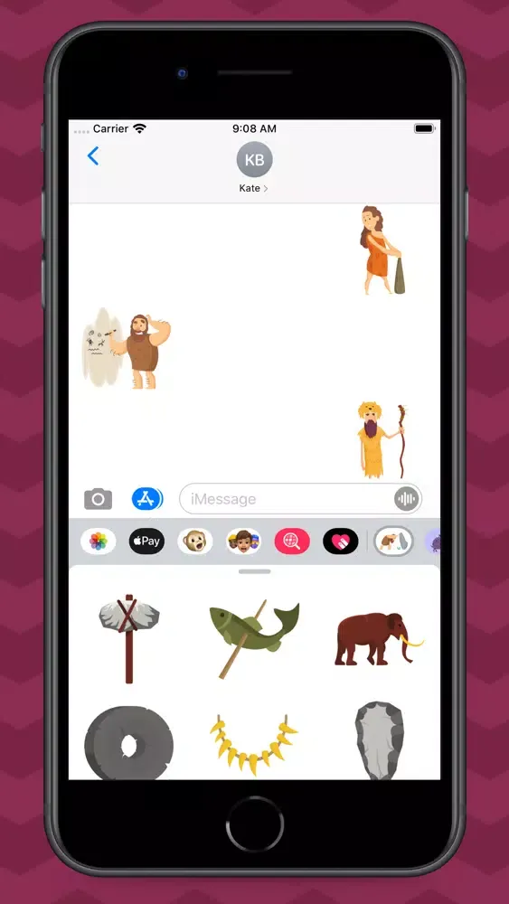 Ảnh chụp màn hình của Cavemen Stickers