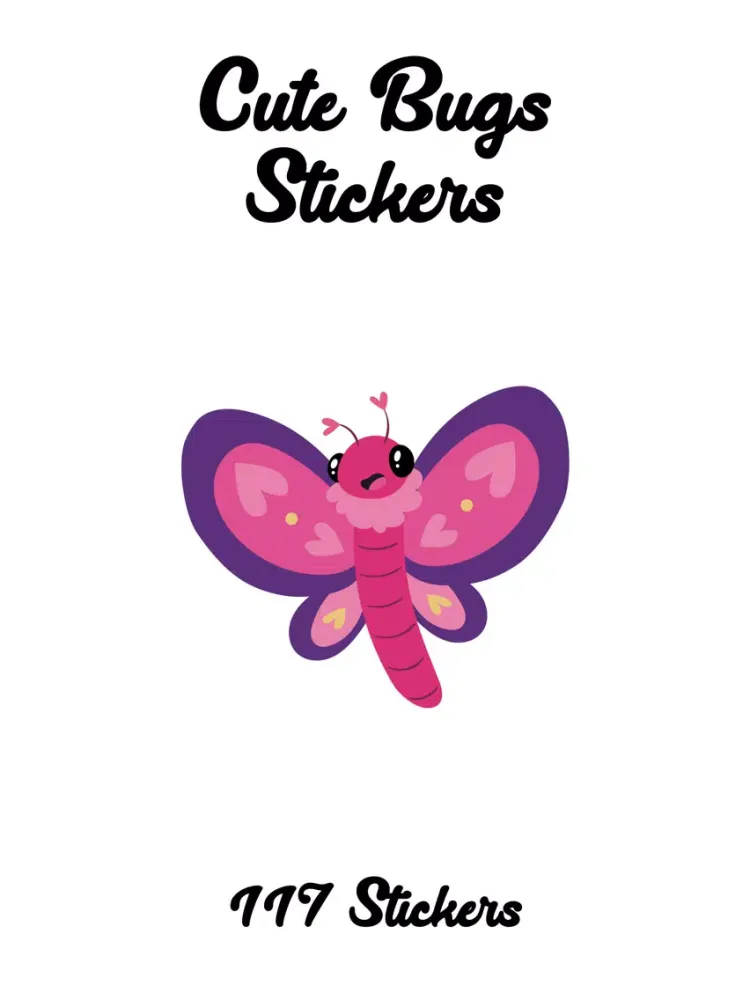Cute Bugs Stickers iPad  Ekran Görüntüleri