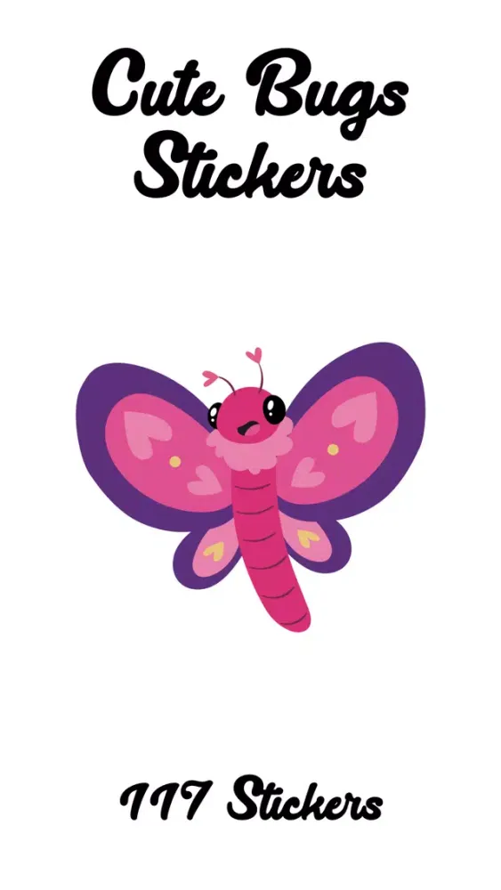 Cute Bugs Stickers Ekran Görüntüleri