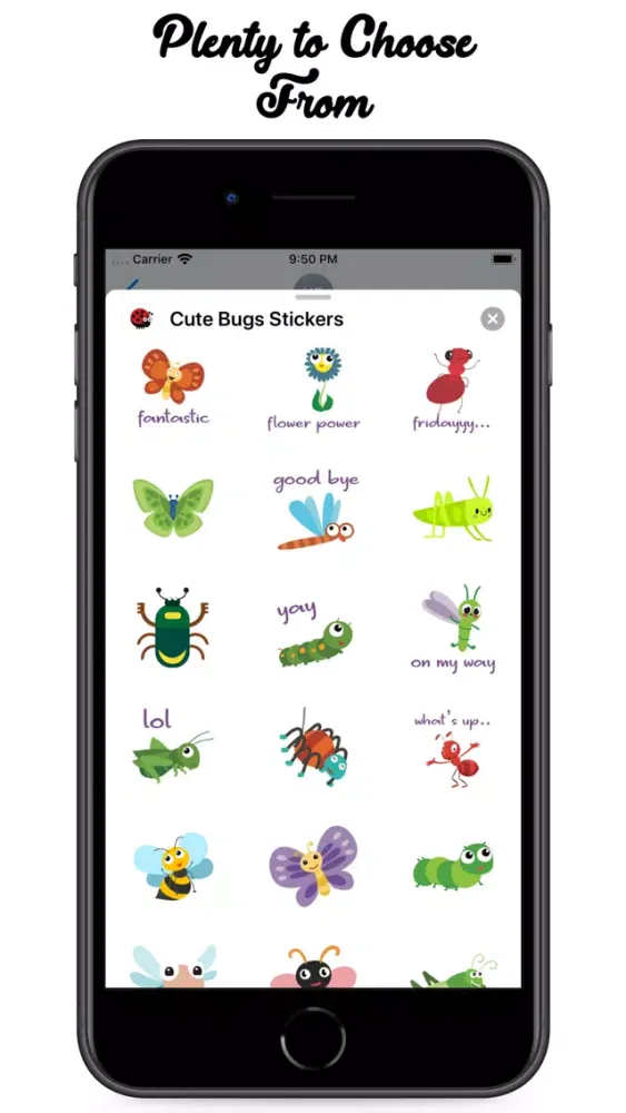 Cute Bugs Stickers Ekran Görüntüleri