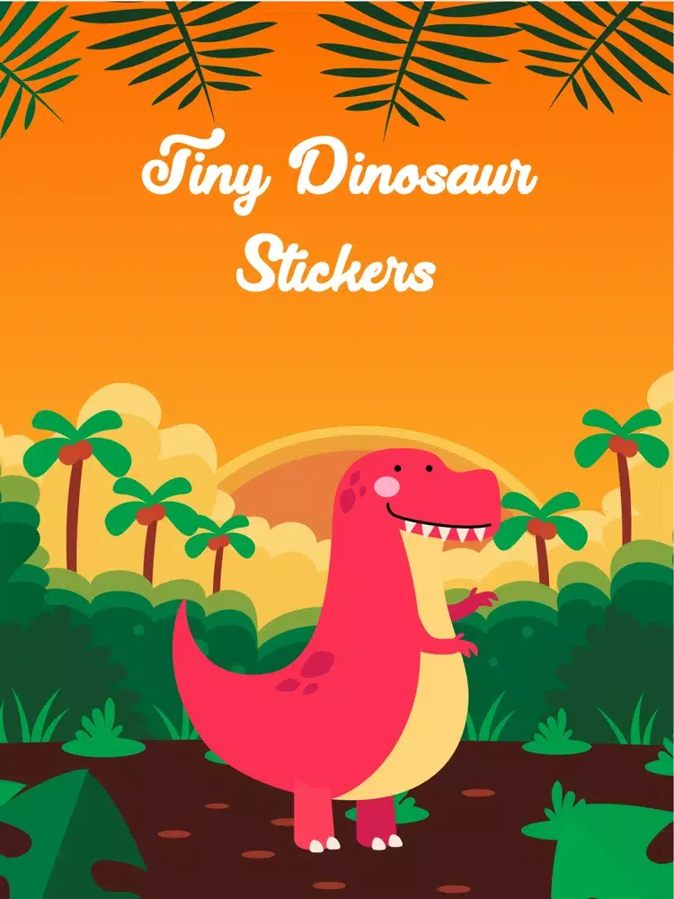 Скриншоты Tiny Dinosaur Stickers iPad 