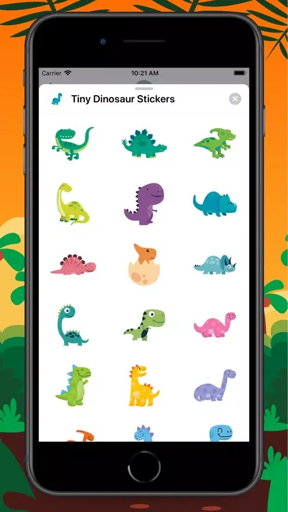 Скриншоты Tiny Dinosaur Stickers