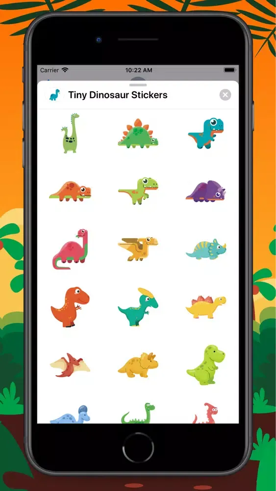 Скриншоты Tiny Dinosaur Stickers