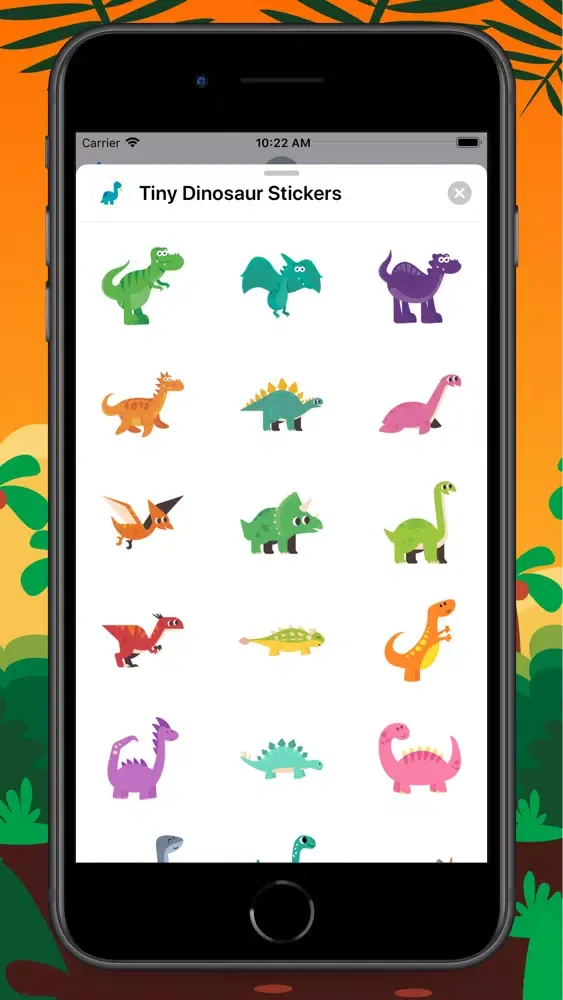 Скриншоты Tiny Dinosaur Stickers