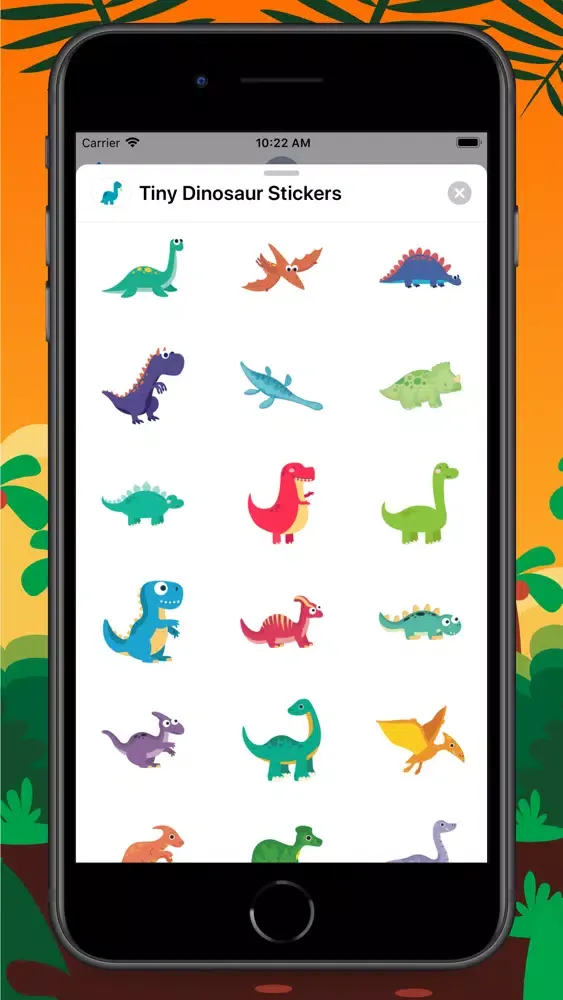Скриншоты Tiny Dinosaur Stickers