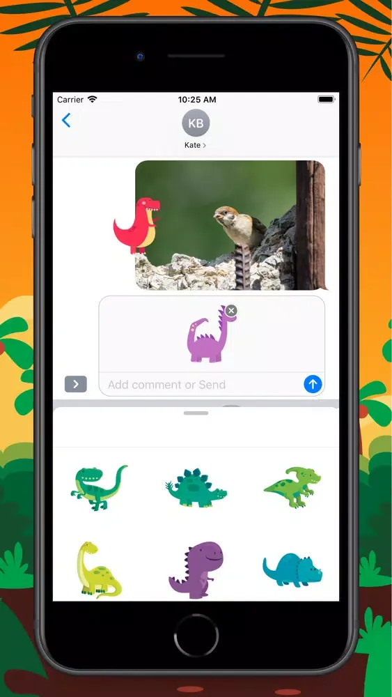 Скриншоты Tiny Dinosaur Stickers