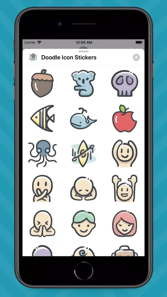 Ảnh chụp màn hình của Doodle Icon Stickers