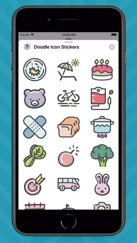 Ảnh chụp màn hình của Doodle Icon Stickers