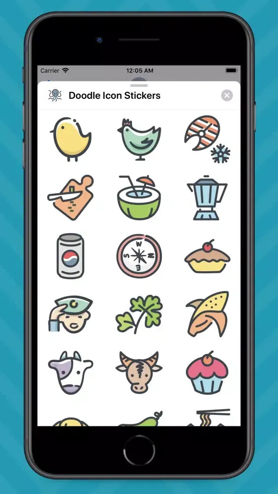 Ảnh chụp màn hình của Doodle Icon Stickers